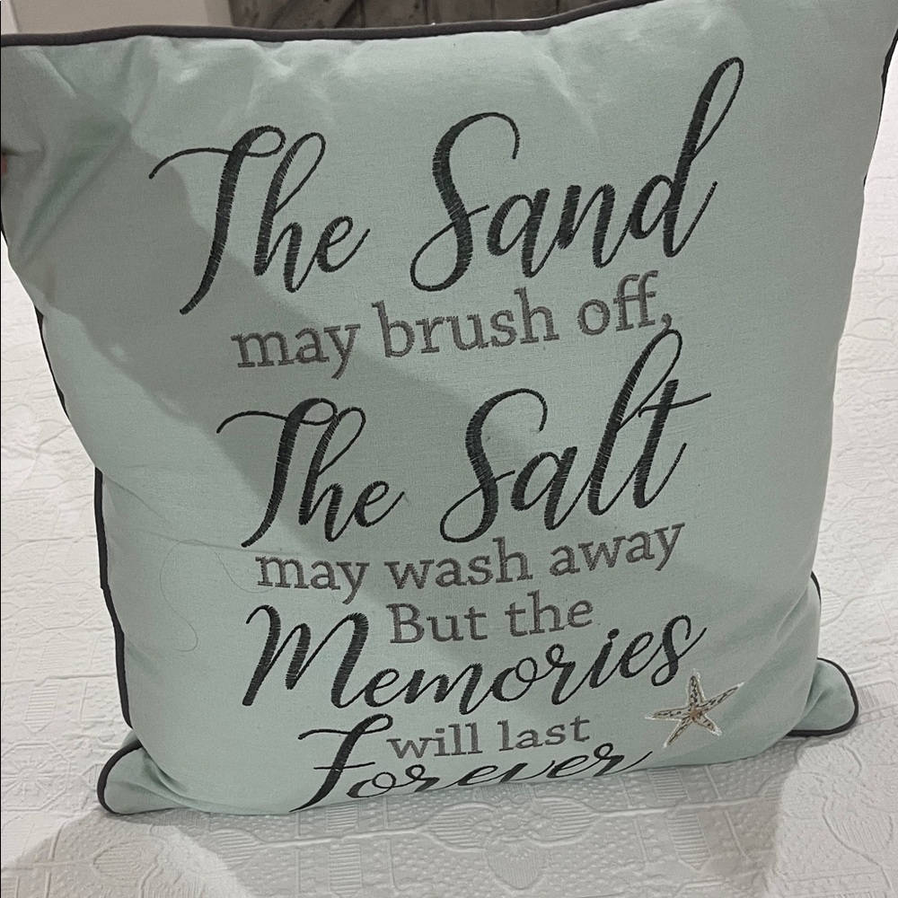 Decorative Pillow with Inspirational Quote